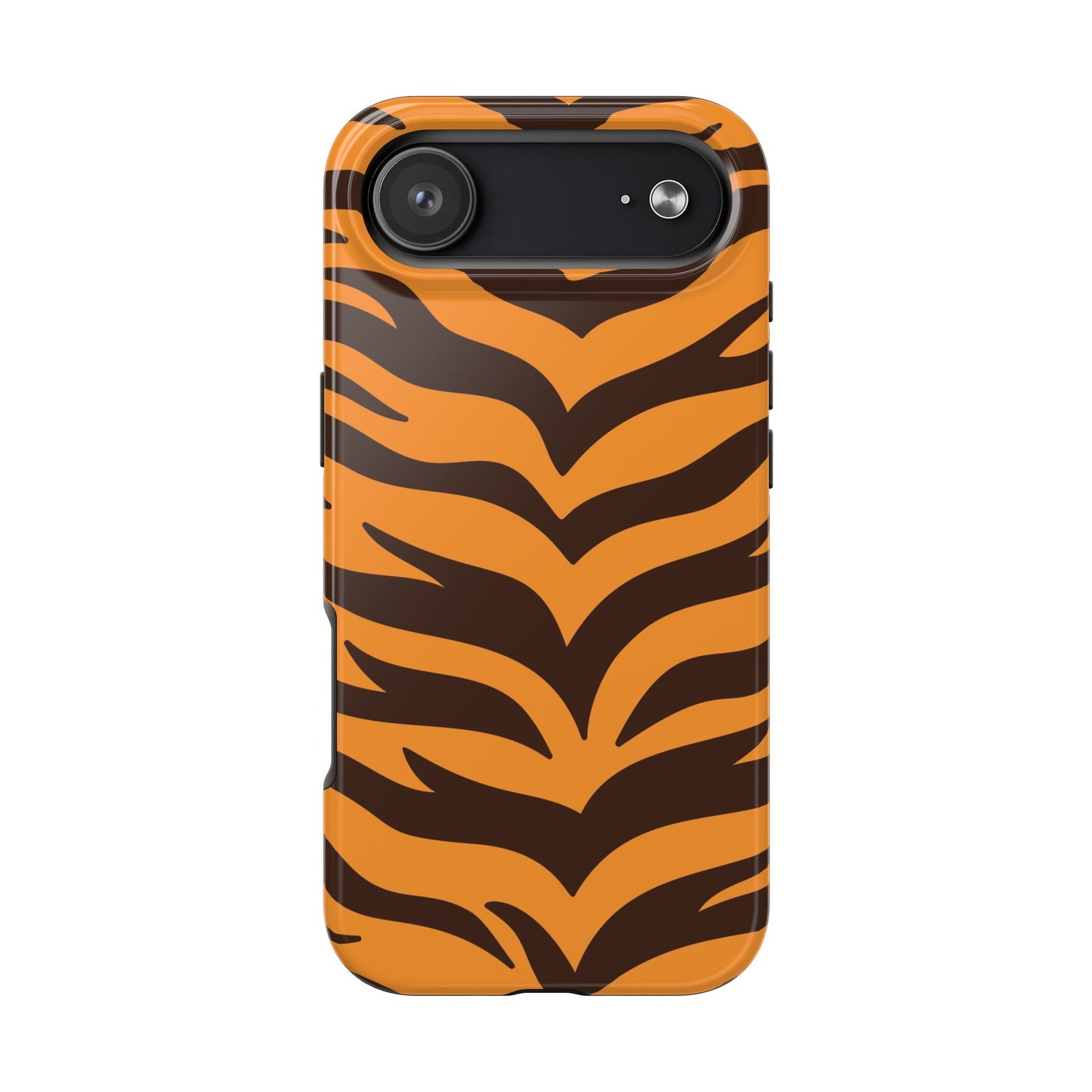 Tiger Stripe Tough Phone Case — Bold Orange & Black Animal Print (Print On Demand)