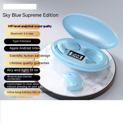 Bluetooth Headset For Bone Conduction True Wireless Non In-ear New