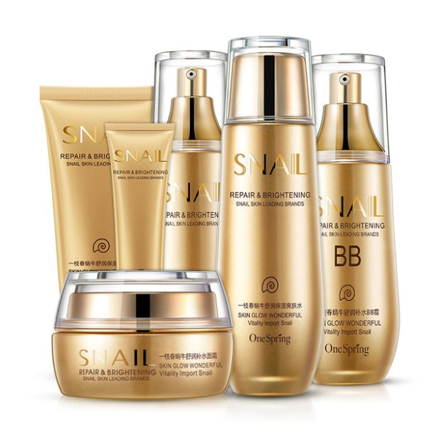 SNAIL - 6pcs Moisturizing And Hydrating Care Set Cosmetics