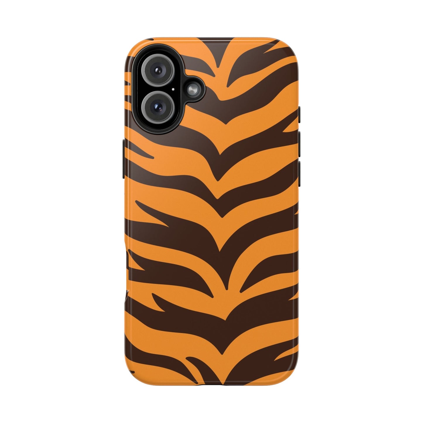 Tiger Stripe Tough Phone Case — Bold Orange & Black Animal Print (Print On Demand)