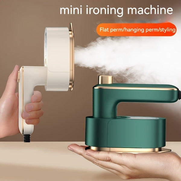 1pc New Travel Steam Iron, Foldable Electric Iron, Mini Handheld Portable 180° Rotating Garment Steamer, Home Mini Ironing Clothes Tool, Must-Have for Household, Thanksgiving Gift, Christmas Gift, Holiday Gift