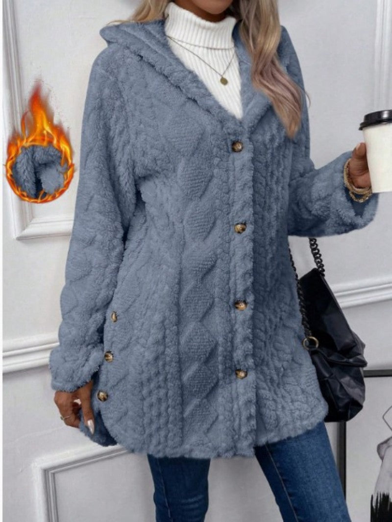 Button Long Sleeve Casual Jacket