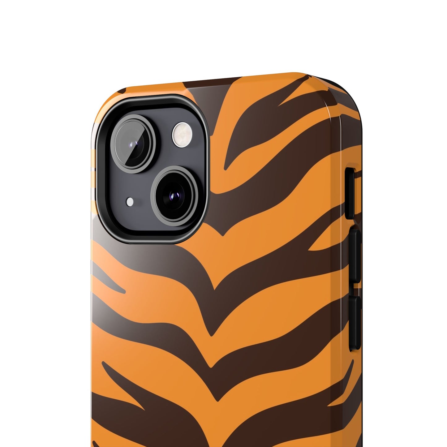 Tiger Stripe Tough Phone Case — Bold Orange & Black Animal Print (Print On Demand)