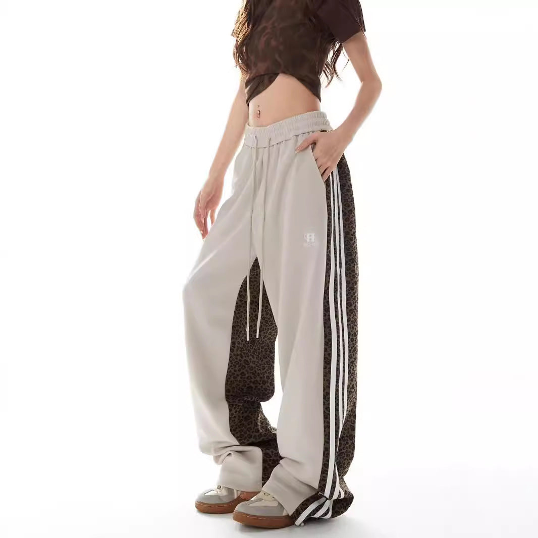 Patchwork Design Trendy Casual High Waist Youth Popularity Boys All-matching Trousers