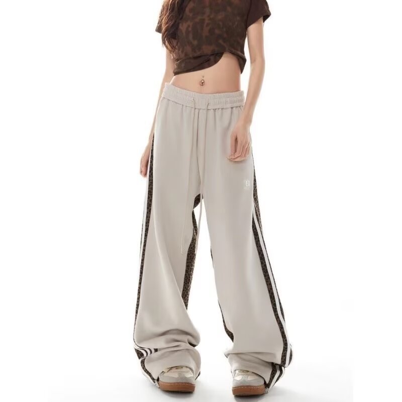 Patchwork Design Trendy Casual High Waist Youth Popularity Boys All-matching Trousers