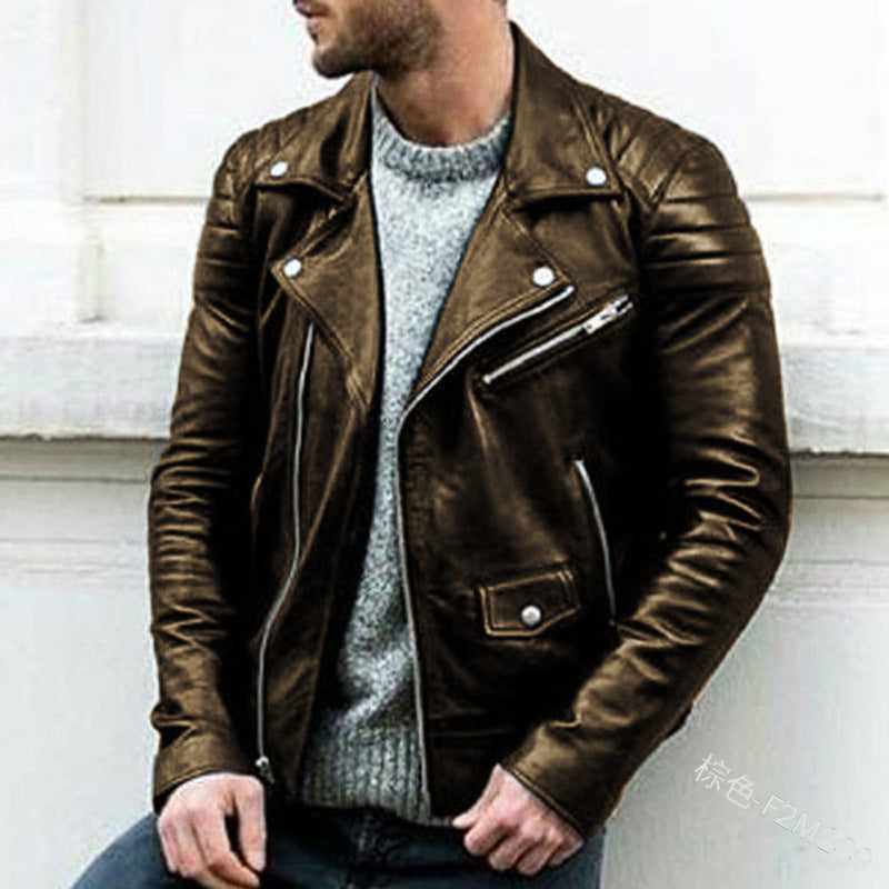 Black Perfecto Leather Jacket For Men