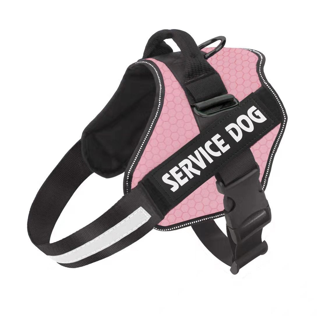 Industrial Puppy Service Dog Vest with Hook and Loop Straps & Matching Service Dog Leash Set - Harnesses from XXS to XXL - Service Dog Harness Features Reflective Patch and Comfortable Mesh Design