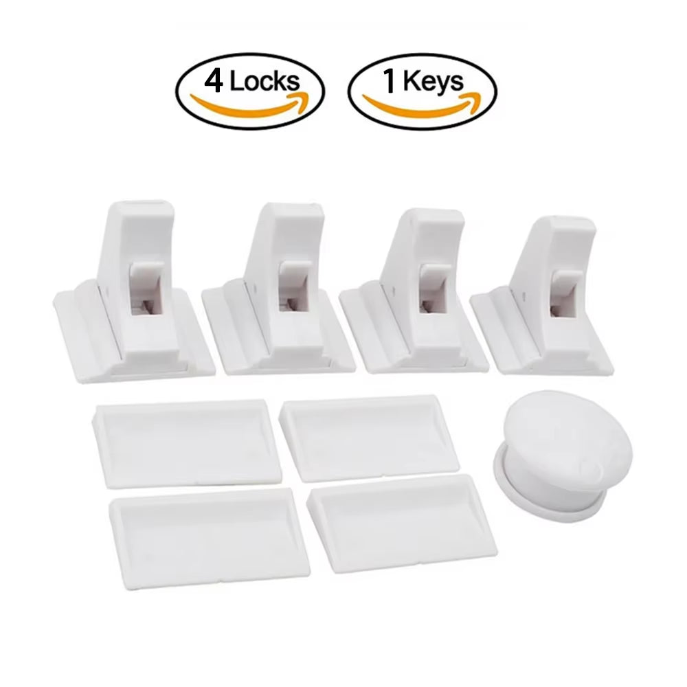 Magnetic Baby Proofing Locks Child Safety Latches for Drawers Cabinets Kids Protection Childproof Security Systems Home