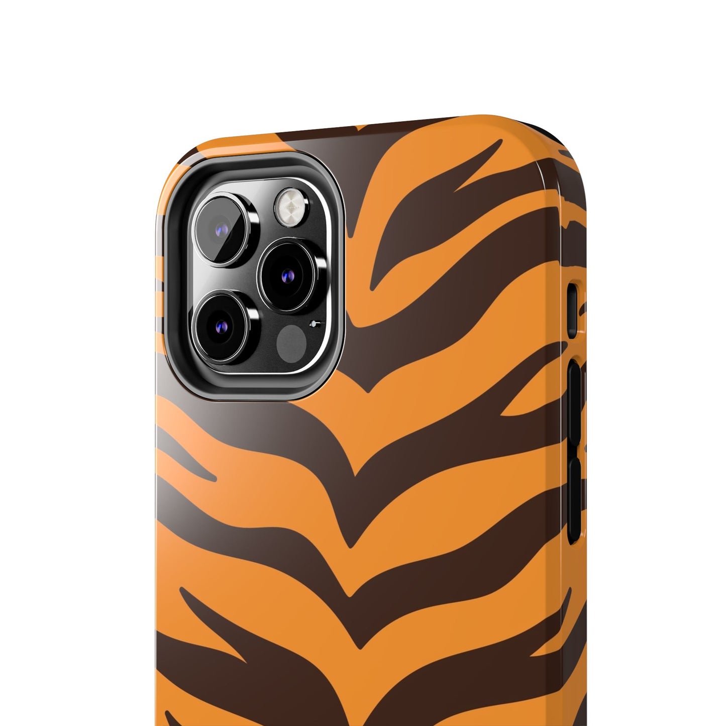 Tiger Stripe Tough Phone Case — Bold Orange & Black Animal Print (Print On Demand)