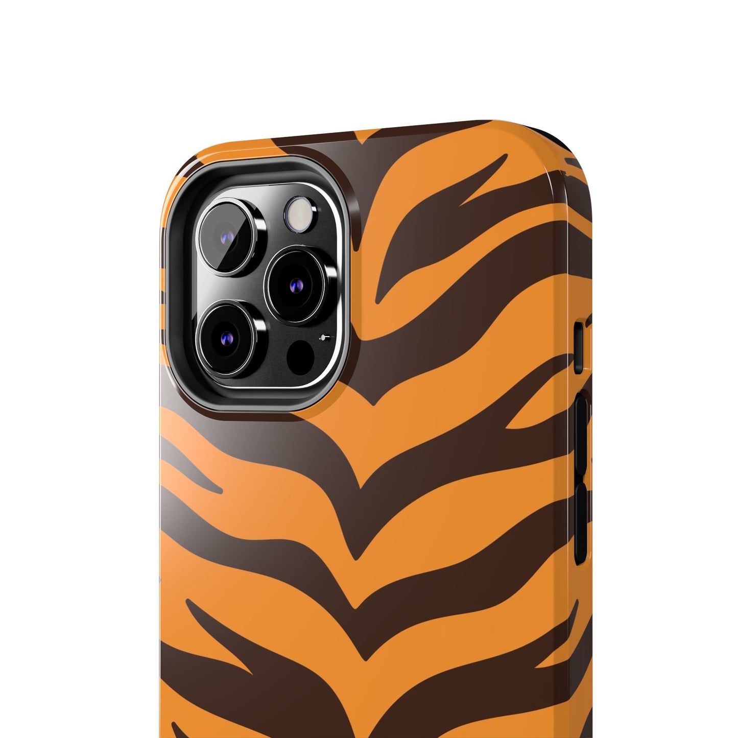 Tiger Stripe Tough Phone Case — Bold Orange & Black Animal Print (Print On Demand)