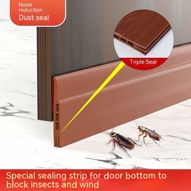 TPE Self-adhesive Three-layer Hollow Door Seam Bottom Sealing Strip