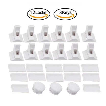 Magnetic Baby Proofing Locks Child Safety Latches for Drawers Cabinets Kids Protection Childproof Security Systems Home
