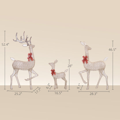 Lighted Reindeer Christmas Decorations