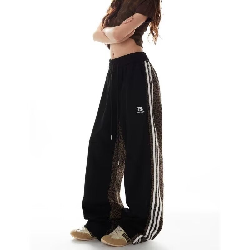 Patchwork Design Trendy Casual High Waist Youth Popularity Boys All-matching Trousers