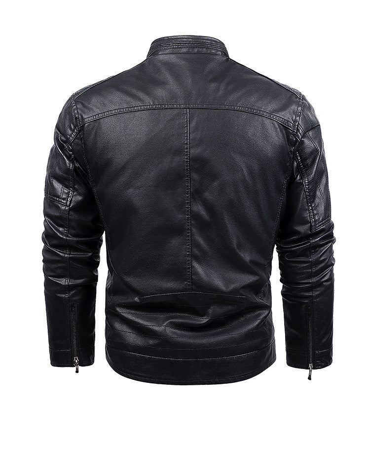 New Style Men's Velvet Thickened Stand Collar Casual Fashion