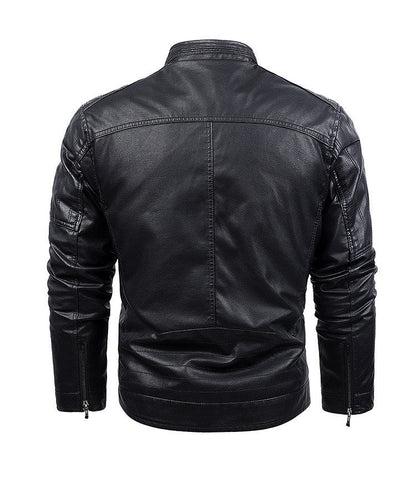 New Style Men's Velvet Thickened Stand Collar Casual Fashion