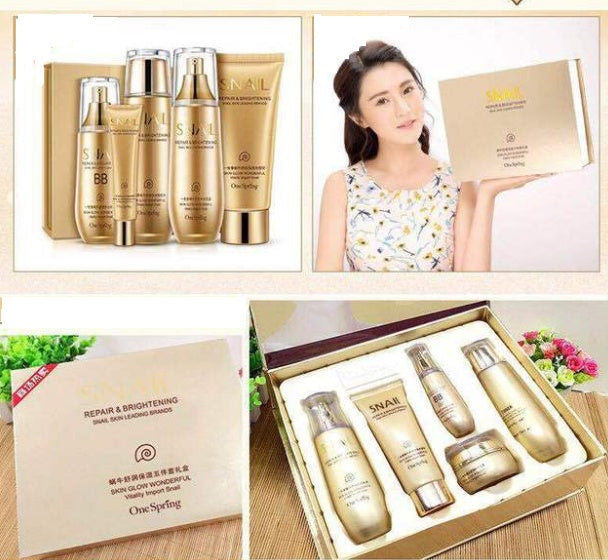 SNAIL - 6pcs Moisturizing And Hydrating Care Set Cosmetics