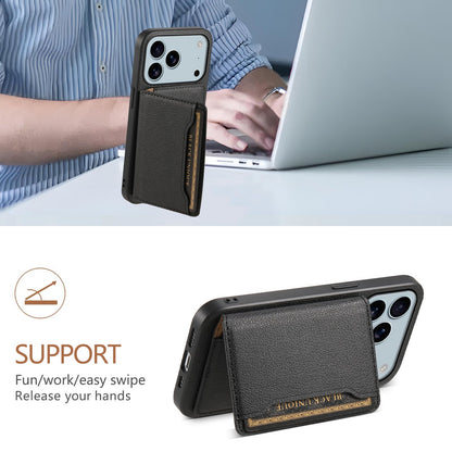 The Denior Phone Case Is Designed for The for iphone 17 Air/Pro/Pro Max Series, Featuring a Lychee Pattern Made of Faux Leather.