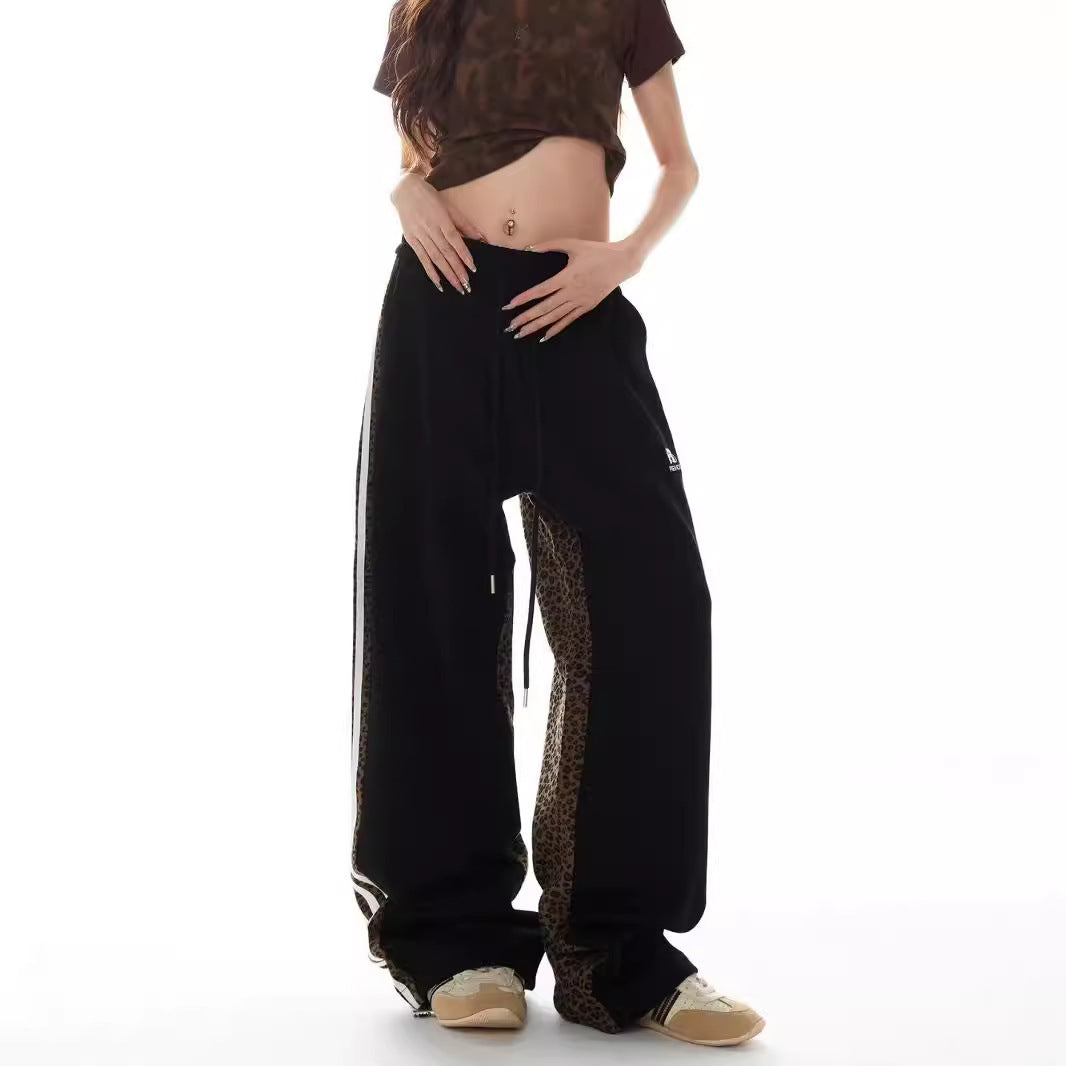 Patchwork Design Trendy Casual High Waist Youth Popularity Boys All-matching Trousers