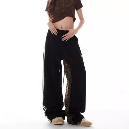 Patchwork Design Trendy Casual High Waist Youth Popularity Boys All-matching Trousers