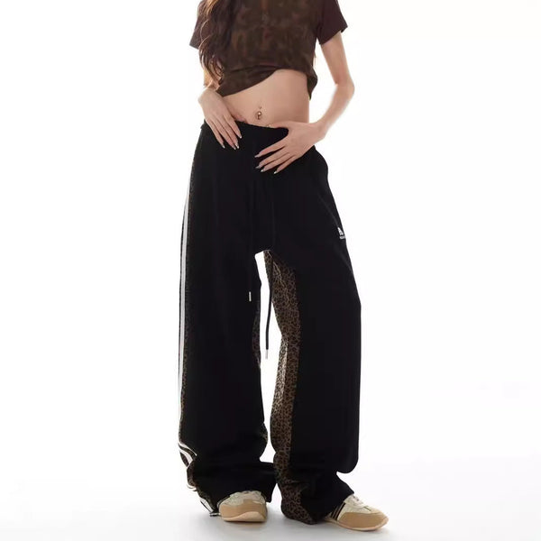 Patchwork Design Trendy Casual High Waist Youth Popularity Boys All-matching Trousers