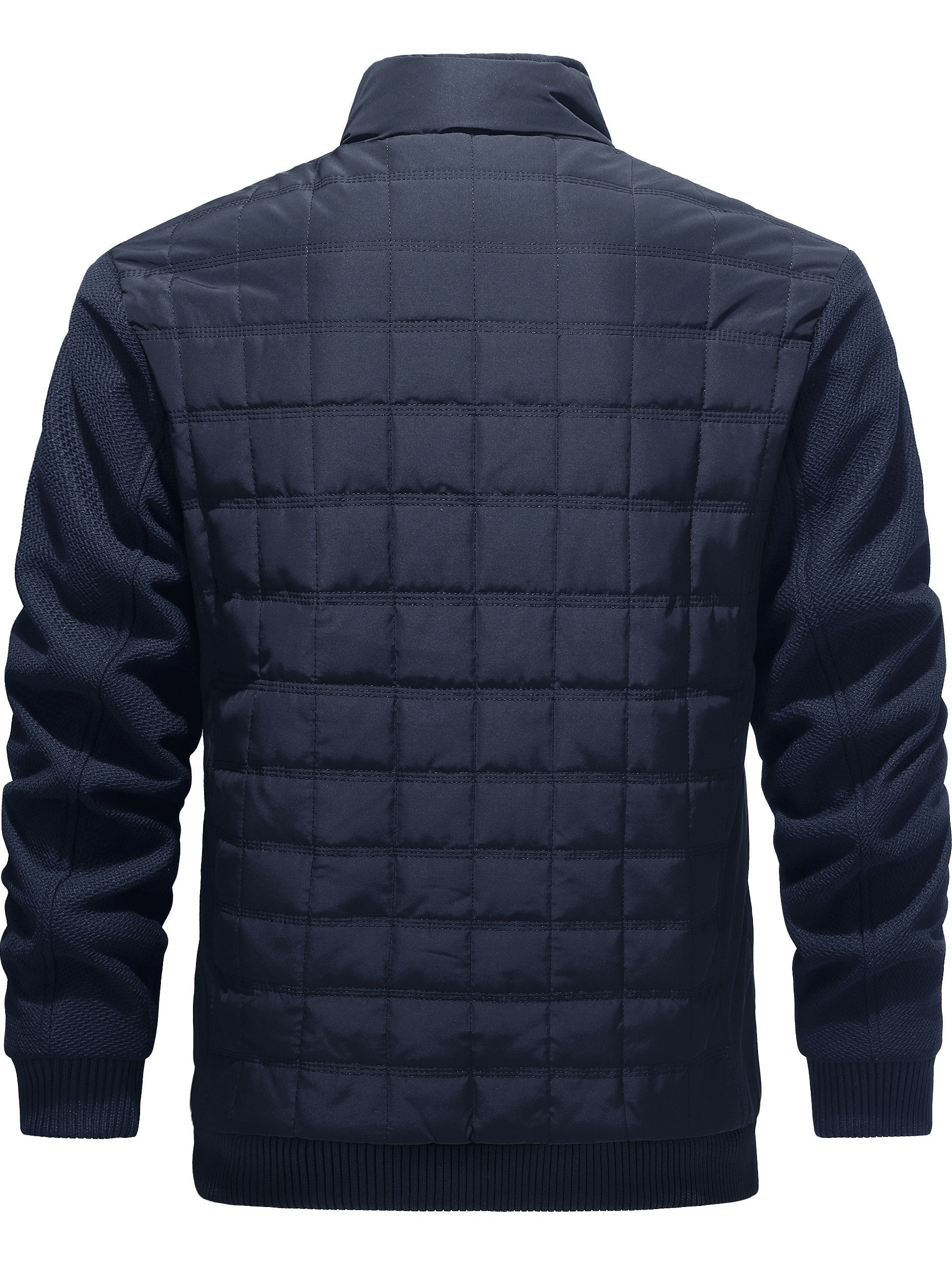 [Men's Heavy-Duty Winter Jacket] Men's Heavy-Duty Winter Jacket - Thermal Insulated Cold Weather Coat with Zipper Closure, Stand Collar - Black Formal & Casual Outerwear for Everyday Special Occasions - Non-Stretch Fabric Construction, Winter Coats, Cold