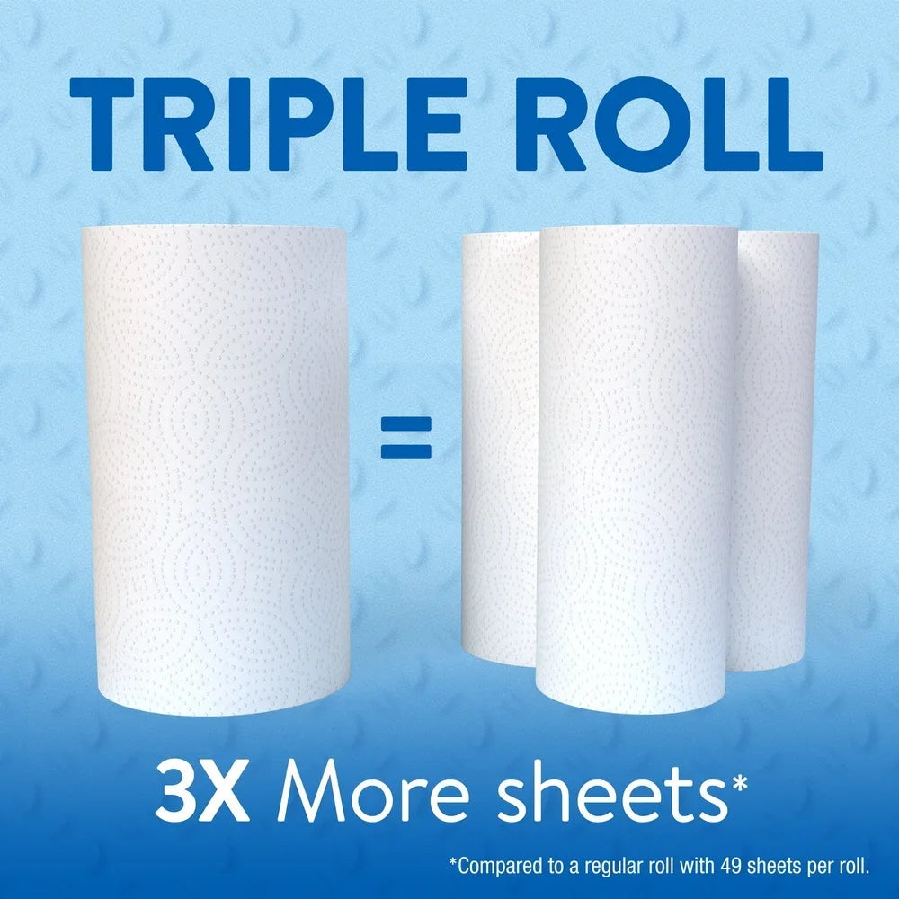 Everyday Strong Paper Towels Split Sheets 6 Rolls 990 Sheets Pick a Size Perforated Cleaning Extra Absorbent Kitchen Household