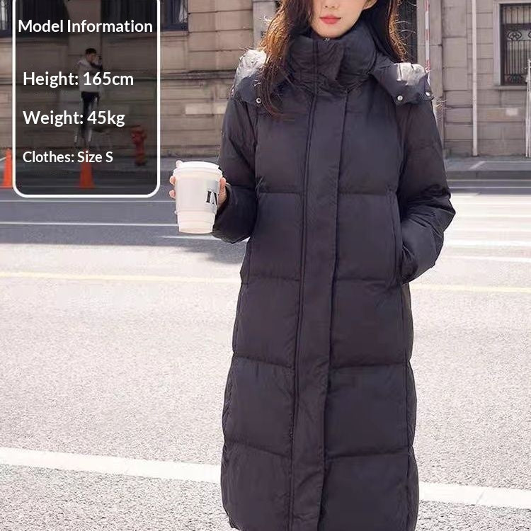 Off-season Down Jacket For Petite Women Long Style