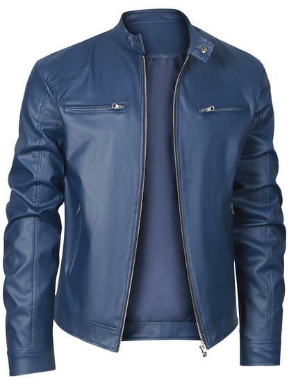 [Windproof Stand Collar Jacket] Stylish Windproof Stand Collar 2023 New Jacket for Men - Suitable for Spring And Autumn Outdoor Casual Motorcycle Wear