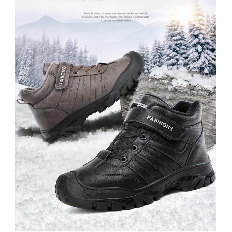 Men's Outdoor Mountaineering Snow Boots In Winter