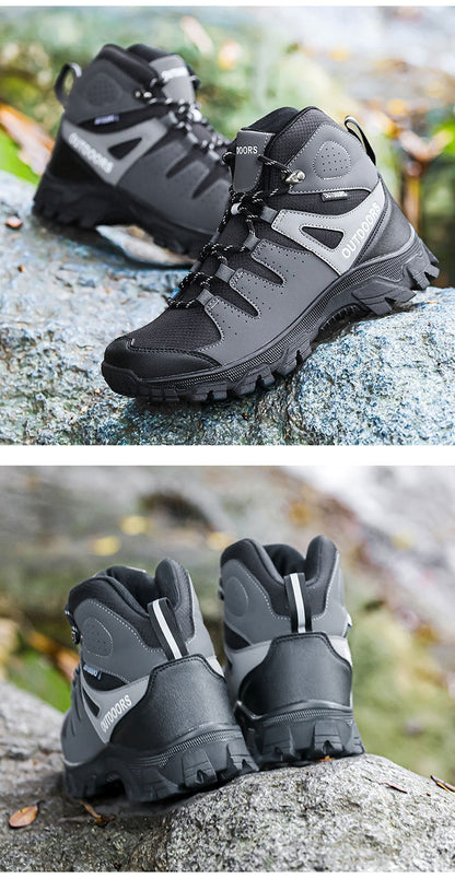 Men's High-top Hiking Shoes Tourist Hiking Shoes Wear-resistant Non-slip