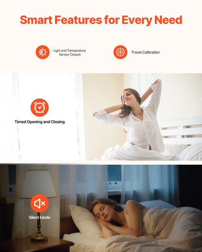 Automatic Curtain Opener, APP And Remote Control, Hub Included, Electric Smart Curtain Opener Compatible With Alexa And Google Home, Timed Opening And Closing, For U - shaped/I - shaped Rails - Glemish Aura
