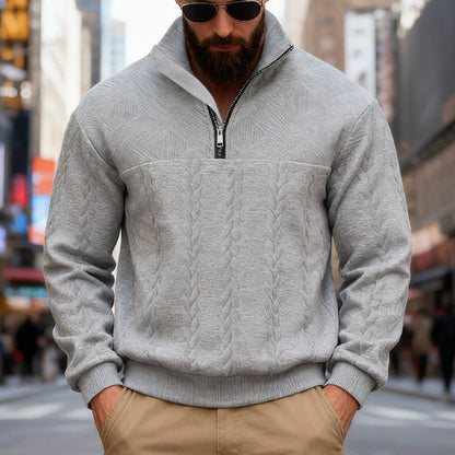 Casual Loose Zip-up Hooded Long Sleeve Stand Collar Sweatshirt Jacket