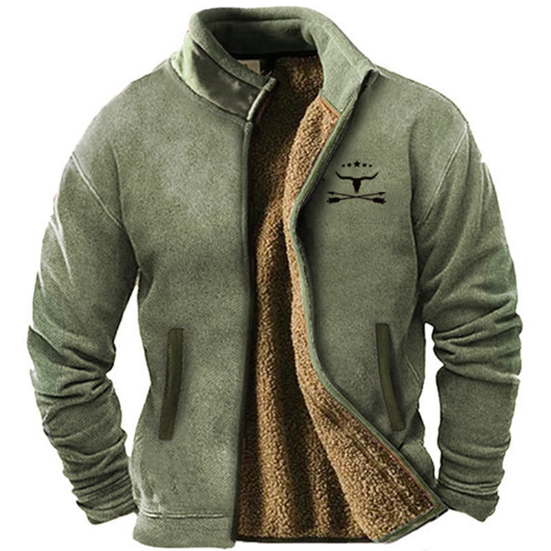Men's Cotton Clothes Fleece Padded Coat