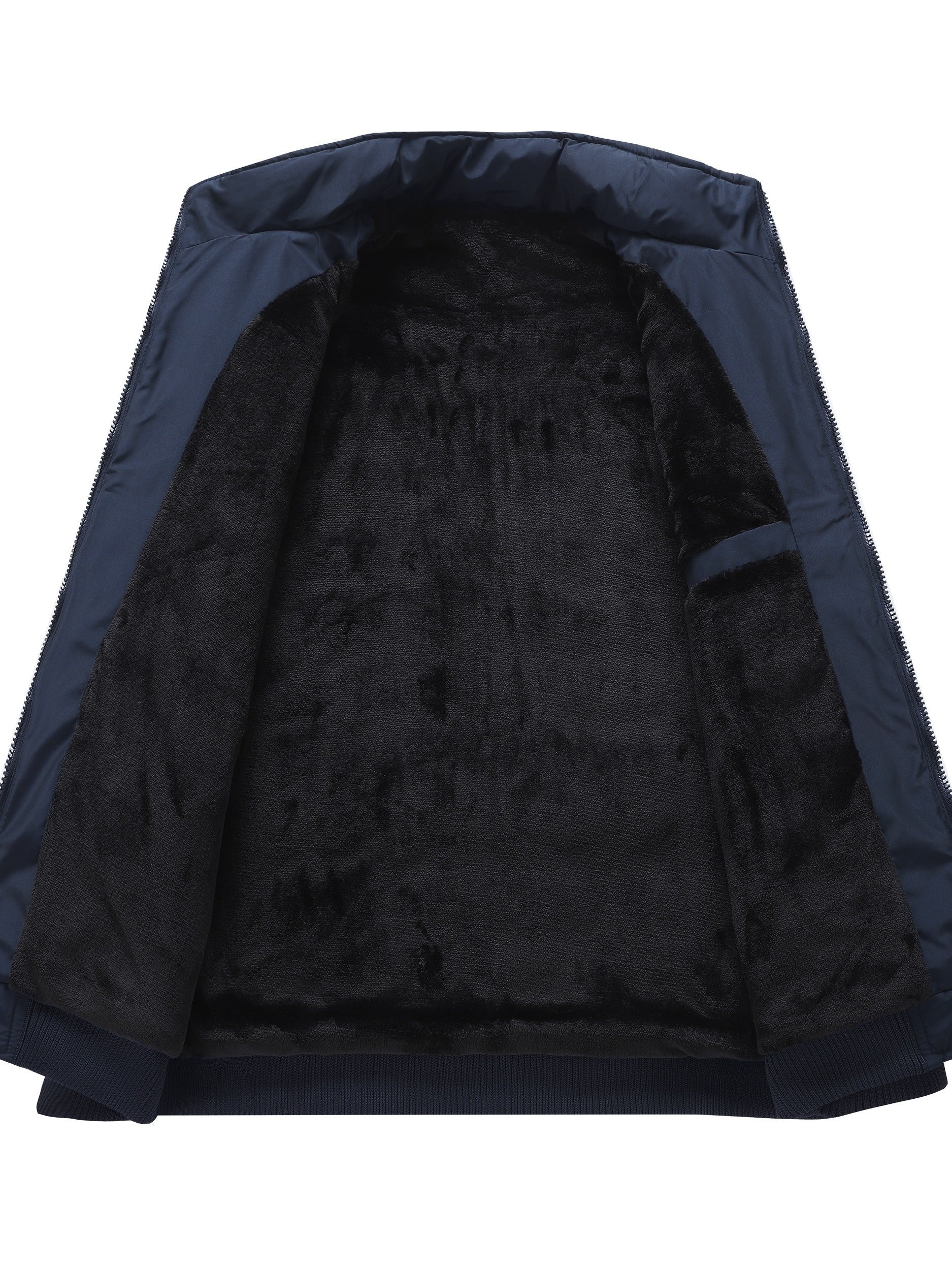 [Men's Heavy-Duty Winter Jacket] Men's Heavy-Duty Winter Jacket - Thermal Insulated Cold Weather Coat with Zipper Closure, Stand Collar - Black Formal & Casual Outerwear for Everyday Special Occasions - Non-Stretch Fabric Construction, Winter Coats, Cold