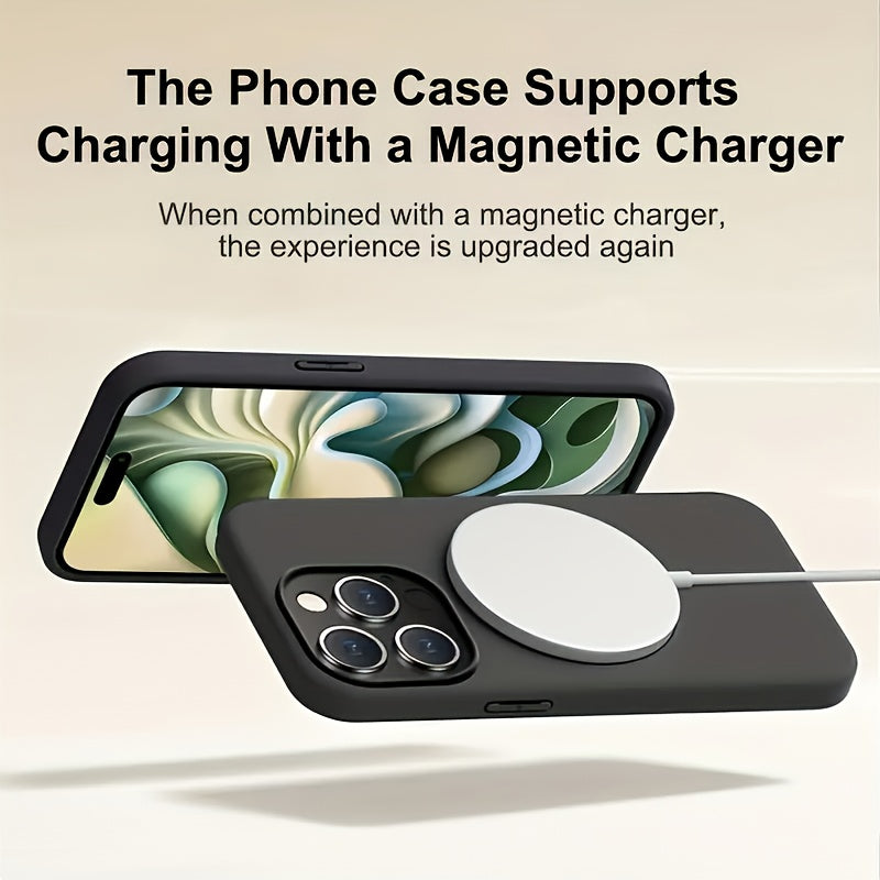 Premium Magnetic Phone Cover Compatible with for iphone 17/for Iphone 17 Air/for Iphone 17 Pro/for Iphone 17 Promax, Enables Wireless Charging, Sleek Solid Color Protective Case for All Genders, Phone Case, Case