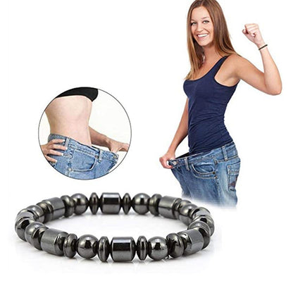 Weight Loss Magnet Bracelets For Women Men Pentagram Stone Magnetic Therapy Bracelets Pain Relief Slimming Health Jewelry