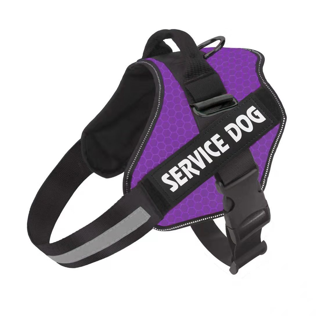 Industrial Puppy Service Dog Vest with Hook and Loop Straps & Matching Service Dog Leash Set - Harnesses from XXS to XXL - Service Dog Harness Features Reflective Patch and Comfortable Mesh Design