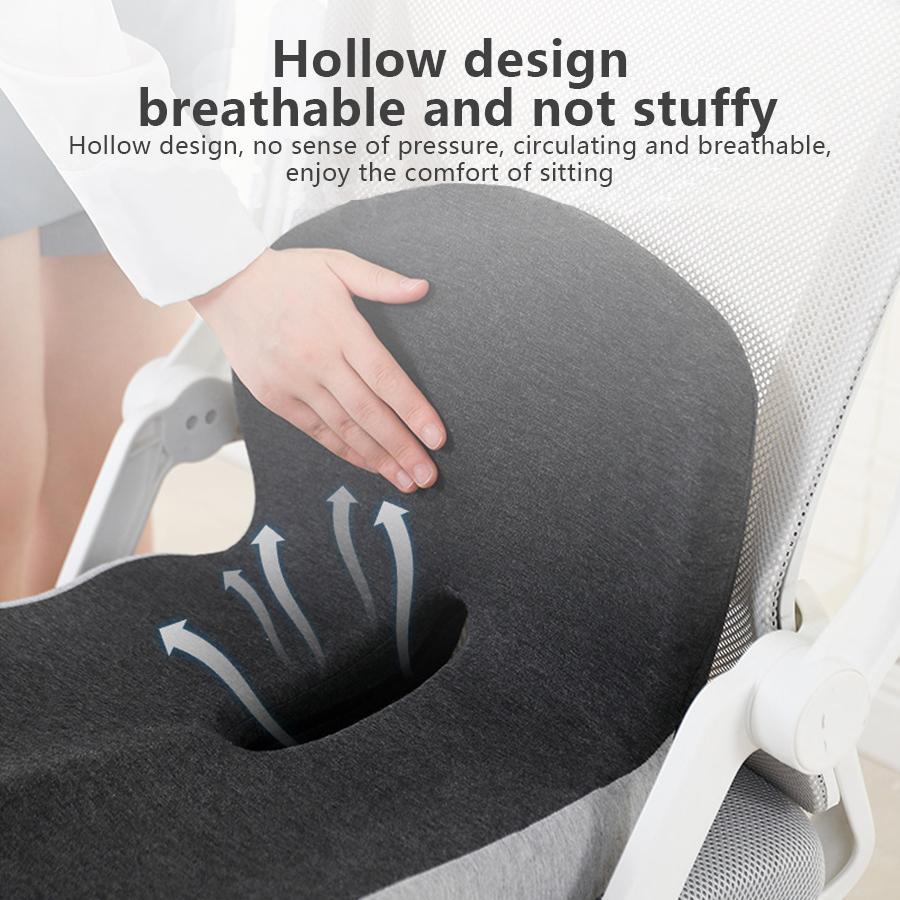 Seat Cushion Is A Comfortable Choice For Long-term Sitting, Improving Work Efficiency, Thickened Sweatshirt Fabric, Soft Cotton Core And No Shrinkage