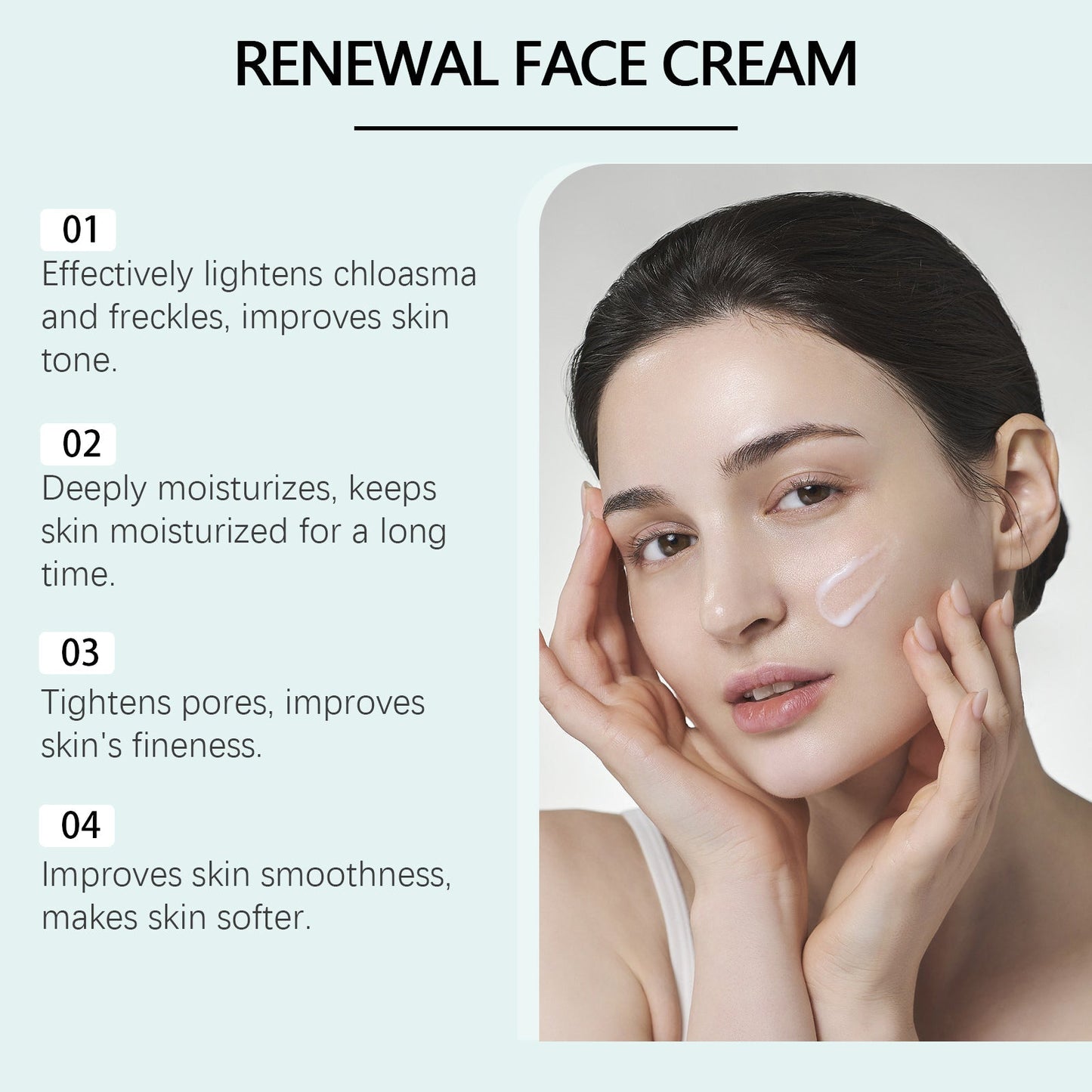 EEL - HOE Revitalising And Nourishing Cream Tightens And Delicate Facial Skin, Moisturises And Brightens And Smooth Skin - Glemish Aura