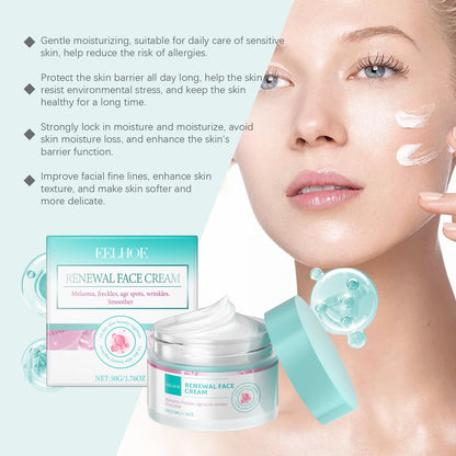 EEL - HOE Revitalising And Nourishing Cream Tightens And Delicate Facial Skin, Moisturises And Brightens And Smooth Skin - Glemish Aura