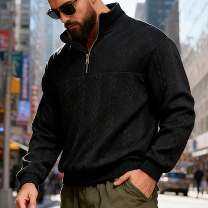 Casual Loose Zip-up Hooded Long Sleeve Stand Collar Sweatshirt Jacket