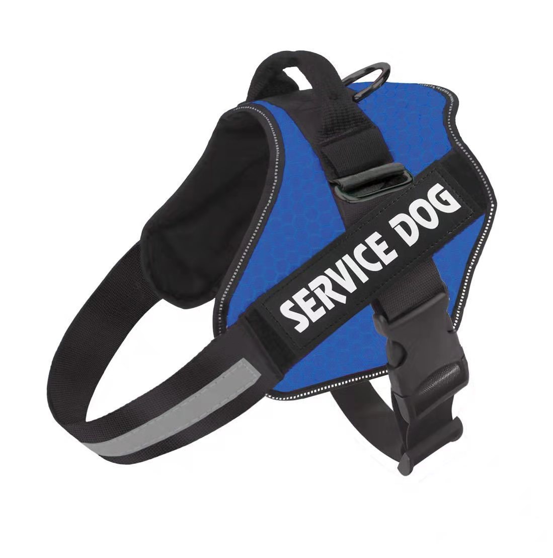 Industrial Puppy Service Dog Vest with Hook and Loop Straps & Matching Service Dog Leash Set - Harnesses from XXS to XXL - Service Dog Harness Features Reflective Patch and Comfortable Mesh Design