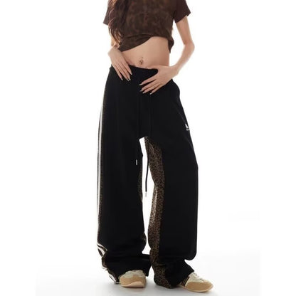 Patchwork Design Trendy Casual High Waist Youth Popularity Boys All-matching Trousers