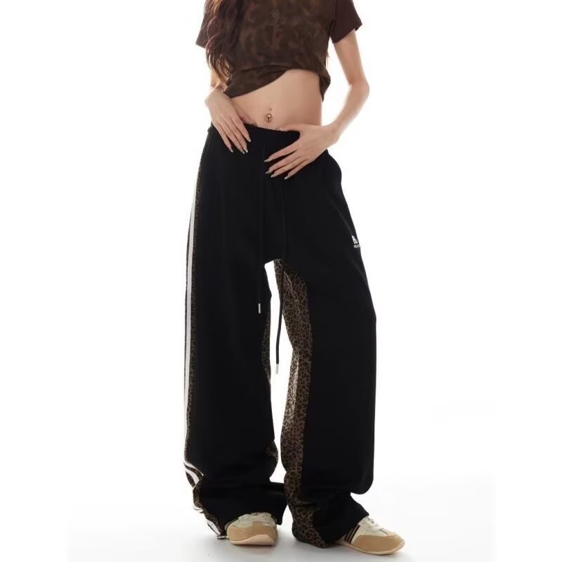 Patchwork Design Trendy Casual High Waist Youth Popularity Boys All-matching Trousers