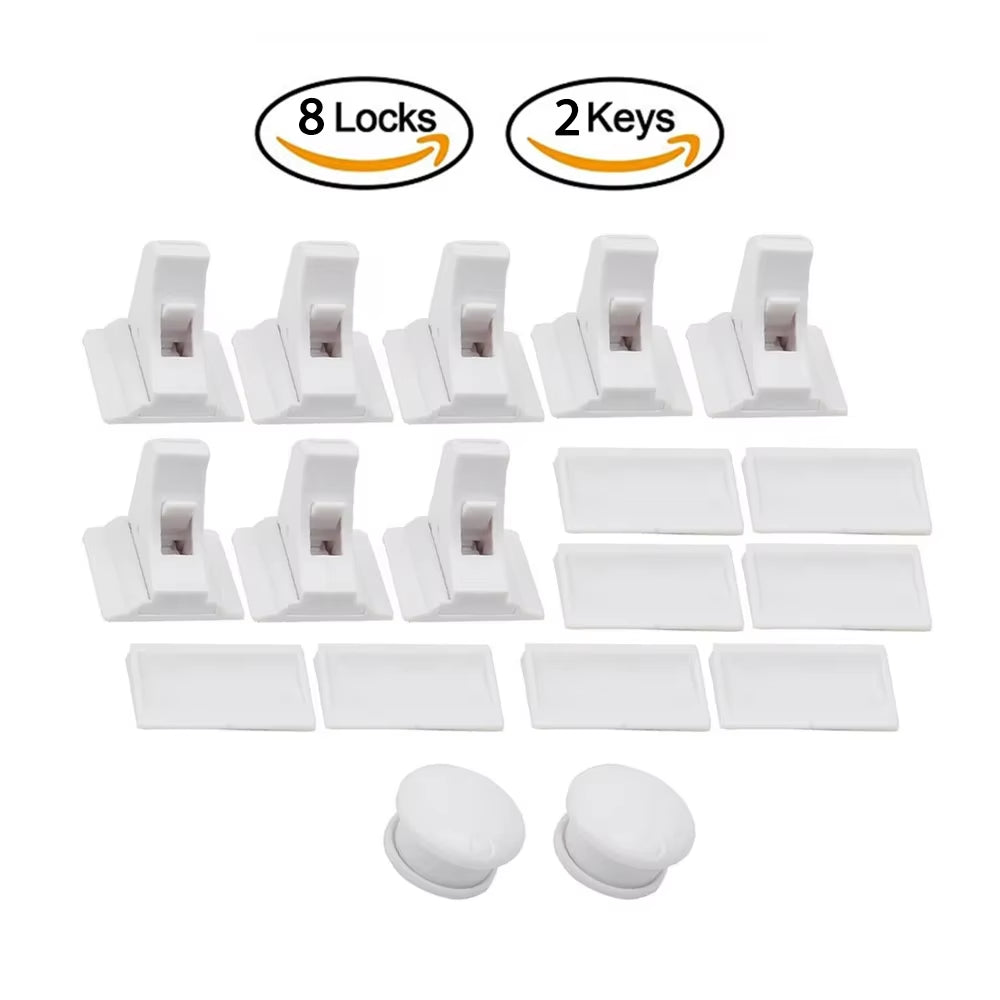 Magnetic Baby Proofing Locks Child Safety Latches for Drawers Cabinets Kids Protection Childproof Security Systems Home