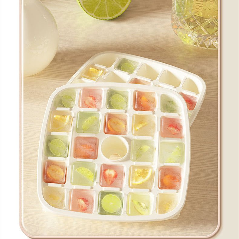 Ice Cube Mold Press With Lid Household - Glemish Aura