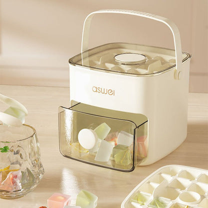 Ice Cube Mold Press With Lid Household - Glemish Aura