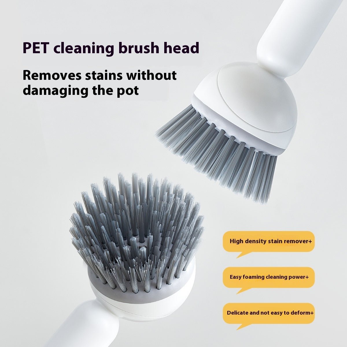 Long Handle Liquid Adding Rotating Wok Brush Kitchen Special Multifunction Cleaning Brush - Glemish Aura
