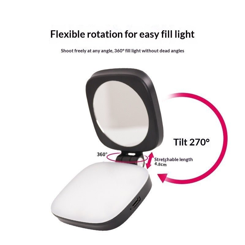 Mobile Phone Magnetic Fill Light Comes With A Makeup Mirror - Glemish Aura